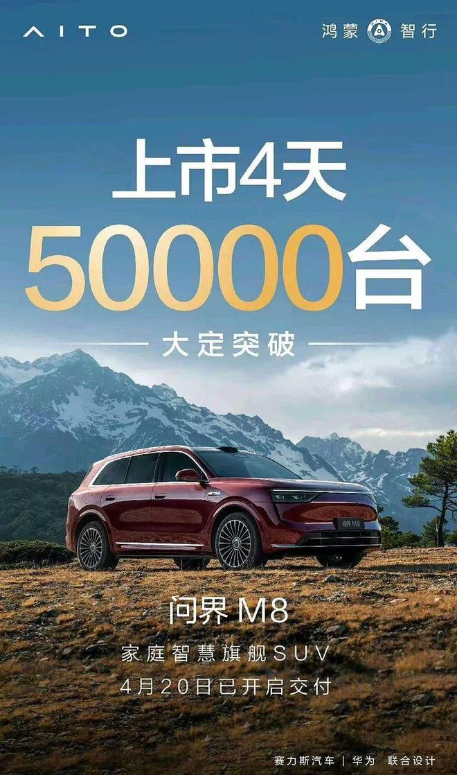 问界M8“力挽狂澜” 赛力斯抢夺“大六座SUV”话语权