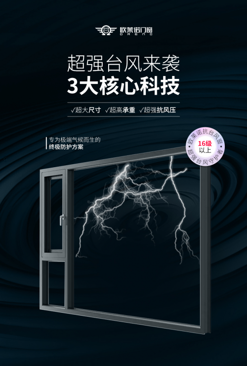 “蝴蝶”台风季，我们有超级英雄——欧莱诺门窗抗台风窗