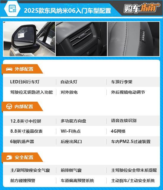 推荐471Pro 2025款东风纳米06购车指南