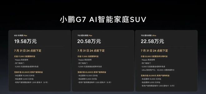 小米YU7吃肉，小鹏G7喝汤？