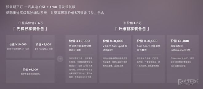 奥迪Q6L e-tron预售开启！35.3万起，纯电豪华新选择，智能科技全都有