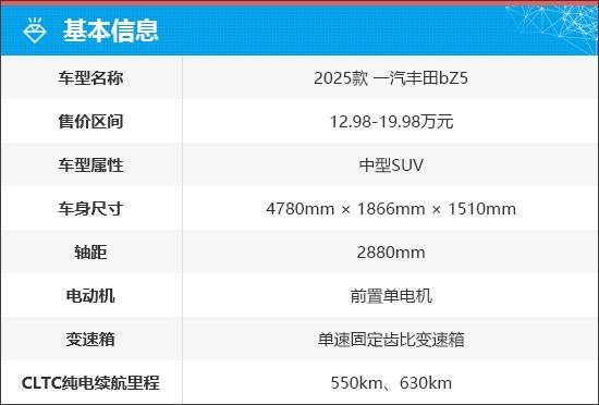 质选车：一汽丰田bZ5诠释何为合资新力量