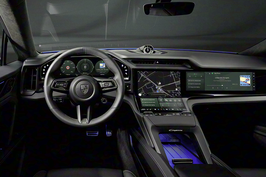 保时捷Cayenne Electric电动版官图发布,燃油版与电动版将同堂销售