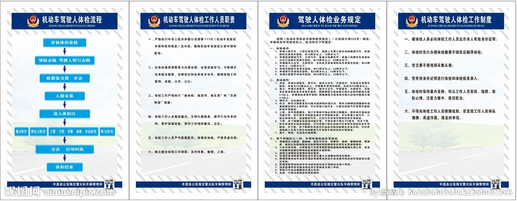 驾驶员体检流程图