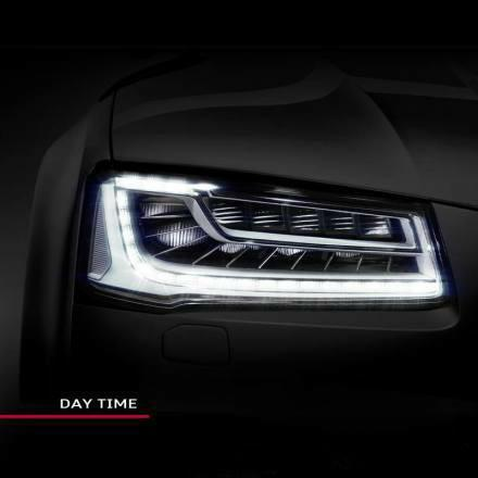 奥迪A8矩阵大灯